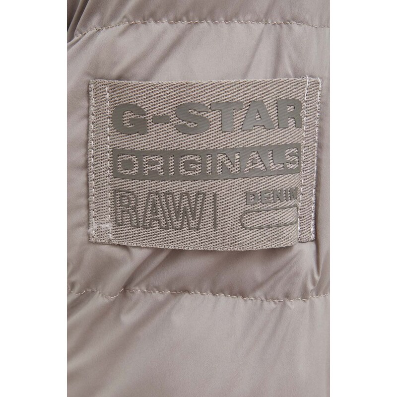 Bunda G-Star Raw pánská, šedá barva, zimní