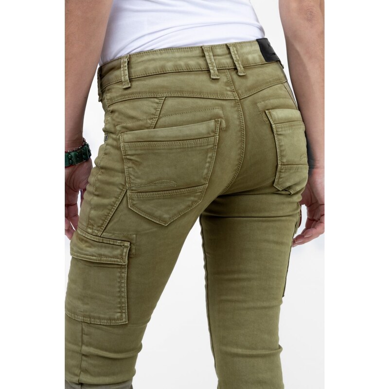 M.O.D.miracle of denim M.O.D. dámské cargo kalhoty Rea khaki