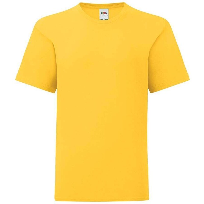 Yellow children's t-shirt in combed cotton Fruit of the Loom