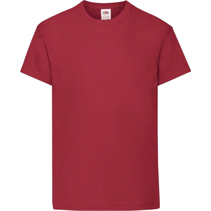 Red T-shirt for Kids Original Fruit of the Loom