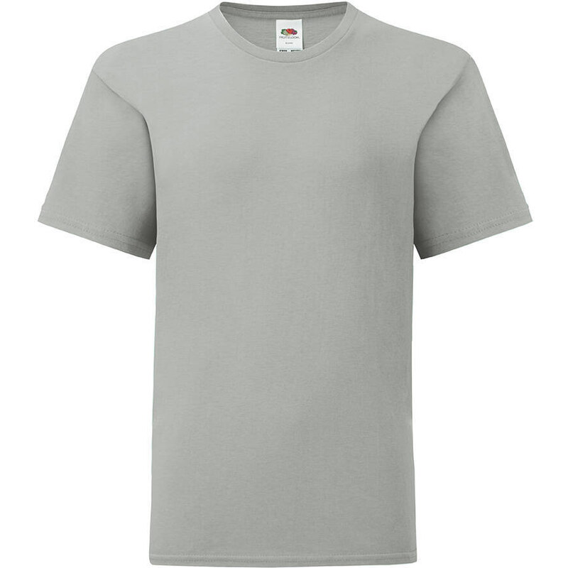Grey children's t-shirt in combed cotton Fruit of the Loom