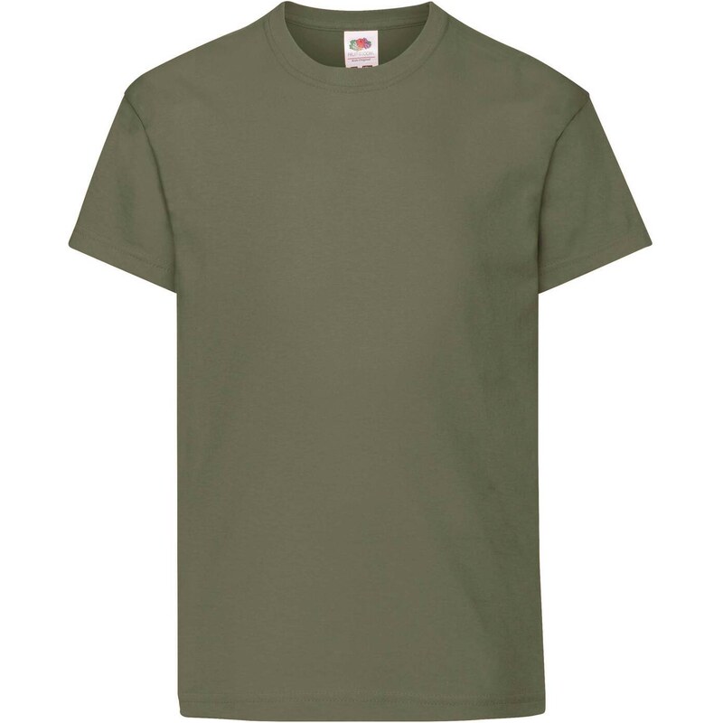 Khaki Children's T-shirt Original Fruit of the Loom