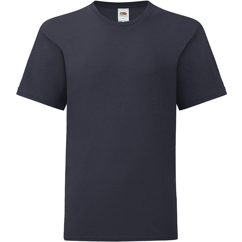 Navy blue children's t-shirt in combed cotton Fruit of the Loom