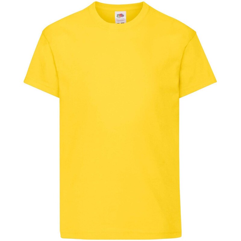 Yellow T-shirt for Children Original Fruit of the Loom