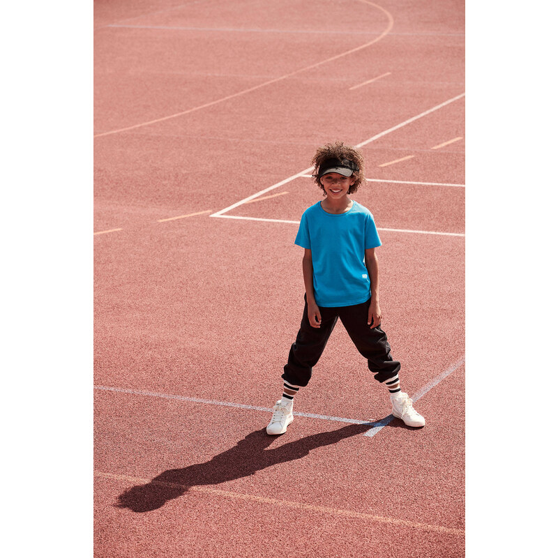 Blue children's t-shirt in combed cotton Fruit of the Loom