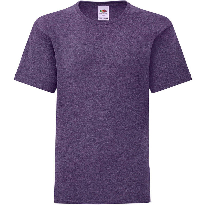 Purple children's t-shirt in combed cotton Fruit of the Loom