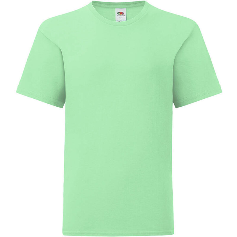 Mint children's t-shirt in combed cotton Fruit of the Loom