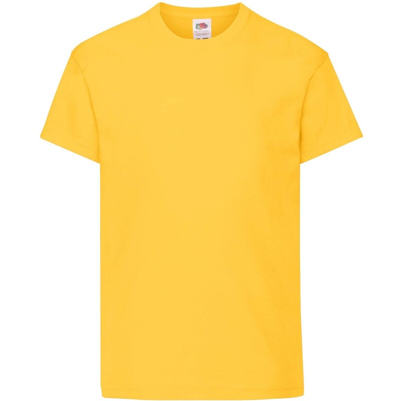 Yellow T-shirt for Children Original Fruit of the Loom