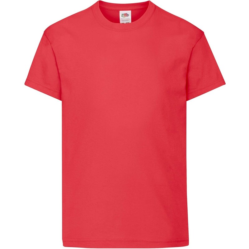 Red T-shirt for Kids Original Fruit of the Loom