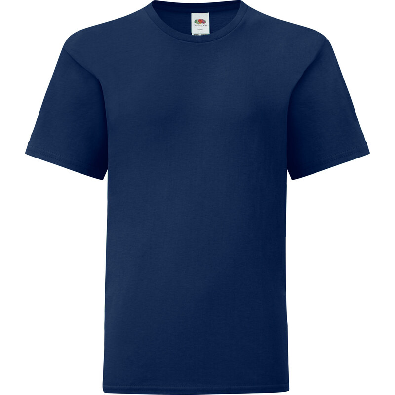 Navy blue children's t-shirt in combed cotton Fruit of the Loom