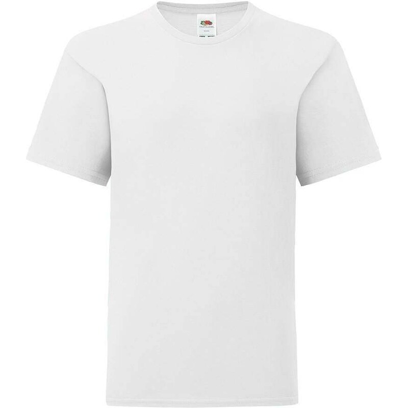 White children's t-shirt in combed cotton Fruit of the Loom