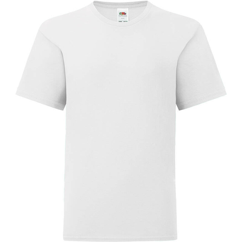 White children's t-shirt in combed cotton Fruit of the Loom