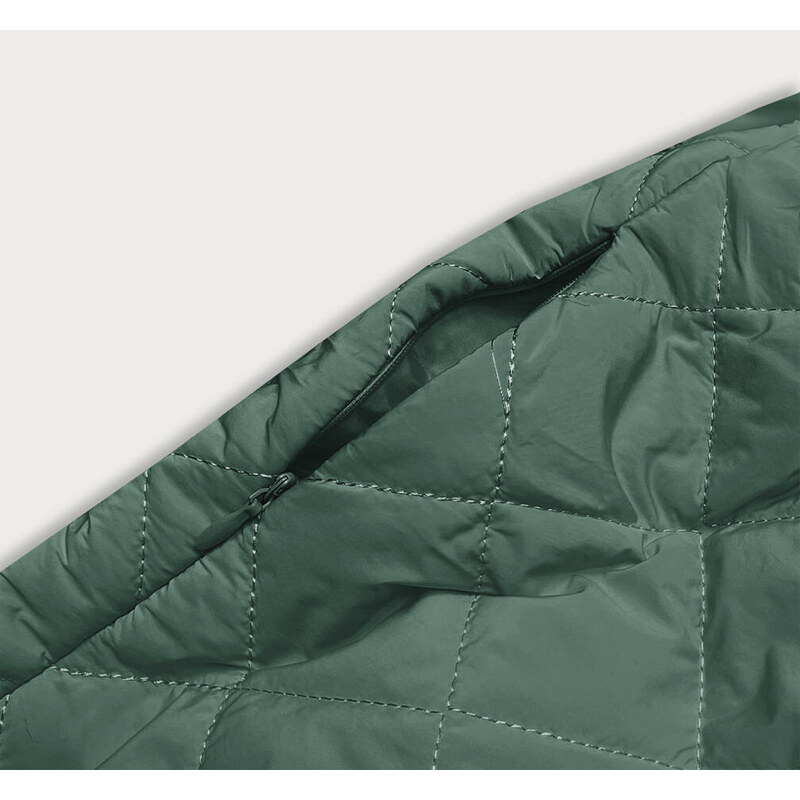 Ann Gissy Zelená prošívaná bunda s límcem (AG8-8010)