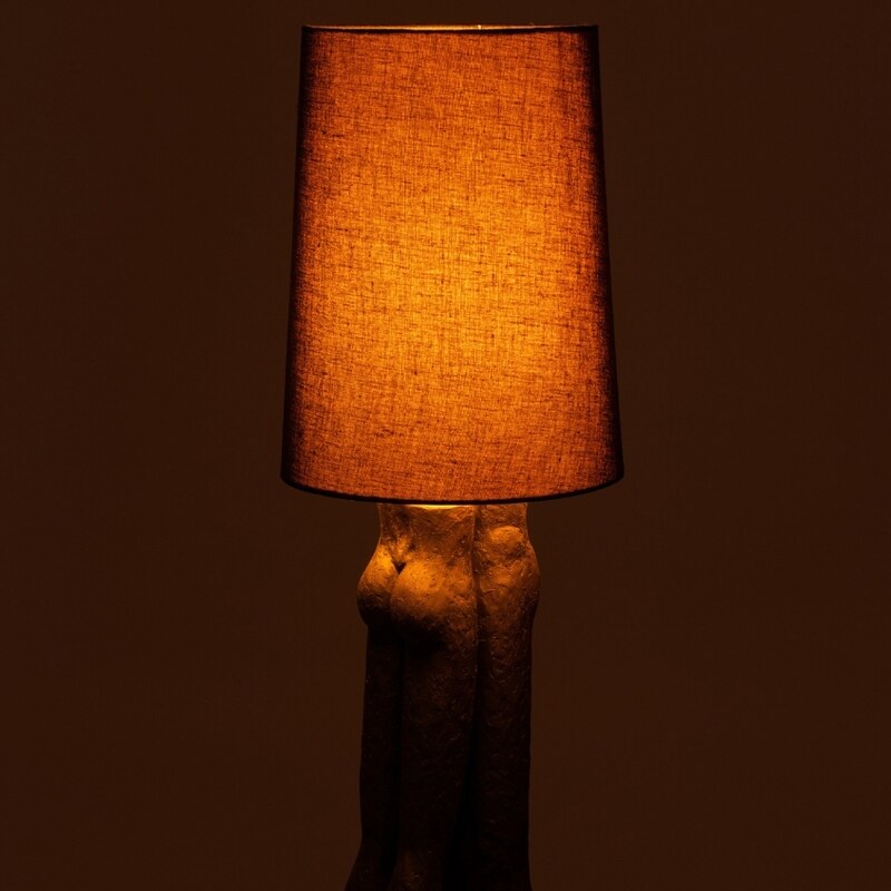 Černá stojací lampa J-line Couple 89,5 cm
