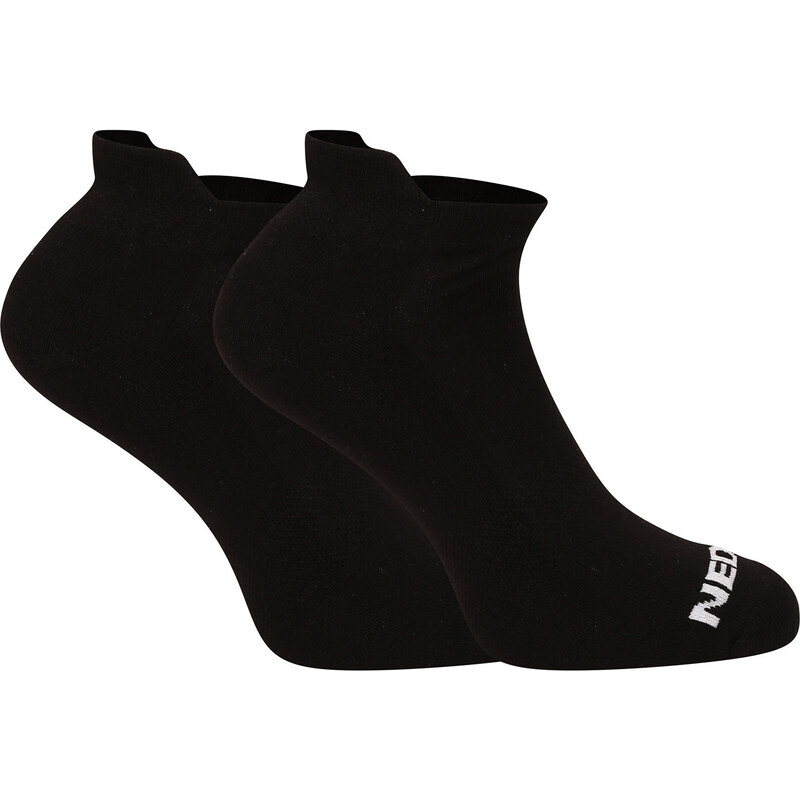 3PACK ponožky Nedeto nízké černé (3NDTPN001-brand)
