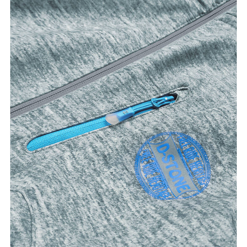 DREAM STONE Šedo-světle modrá dámská sportovní bunda typu "softshell" (DW-21605)