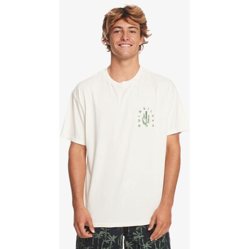 Quiksilver TRIKO QUIKSIVER SIVER INING S/S - bíá -