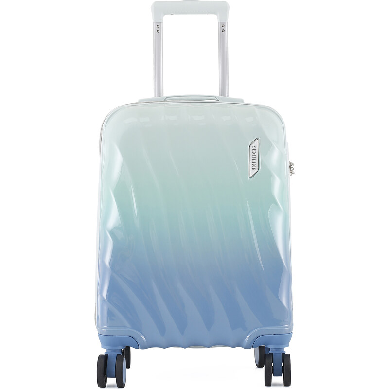 Semiline Unisex's ABS Suitcase Set T5648-0 Mint/Blue