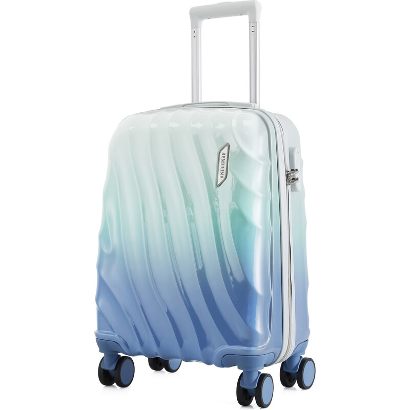 Semiline Unisex's ABS Suitcase Set T5648-0 Mint/Blue