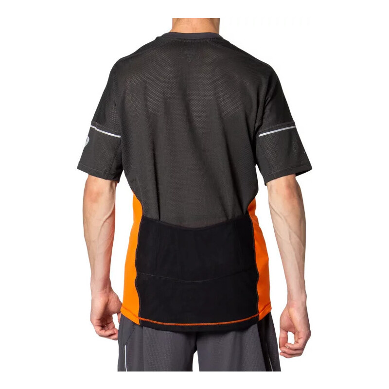 ORANŽOVO-ČERNÉ SPORTOVNÍ TRIČKO ASICS FUJITRAIL TOP TEE Oranžová