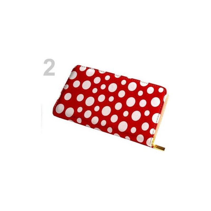 Stoklasa Dámská peněženka 10,5x20,5cm lesklá 710604 (1 ks) - 2 červená jahoda