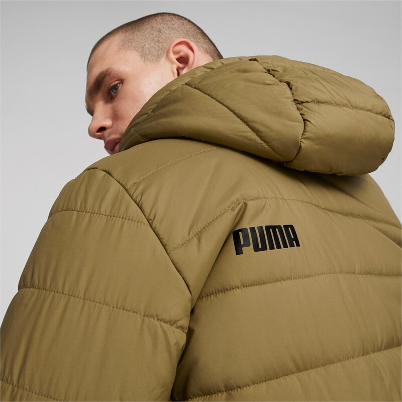 Puma ESS Hooded Padded Jacket brown