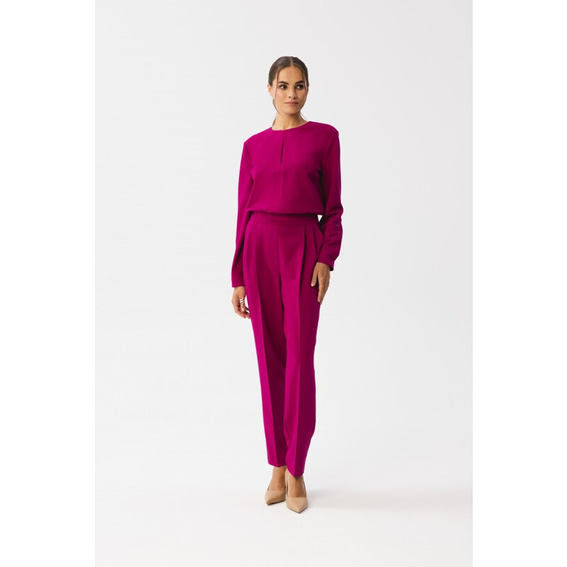 STYLOVE S355 Kombinéza s děleným výstřihem - švestka 85709384
