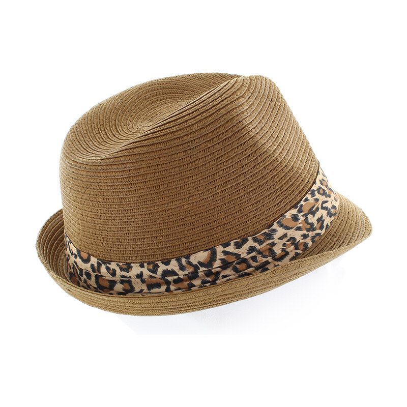 Hnědo-leopardí klobouk Terens