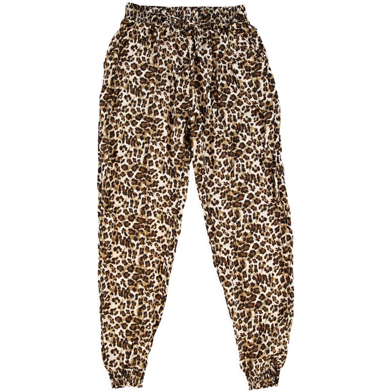 Leopardí harémové kalhoty Animal L