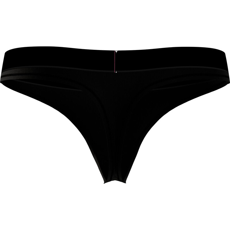 Dámská tanga LOGO WAISTBAND THONG UW0UW04146BDS černá - Tommy Hilfiger