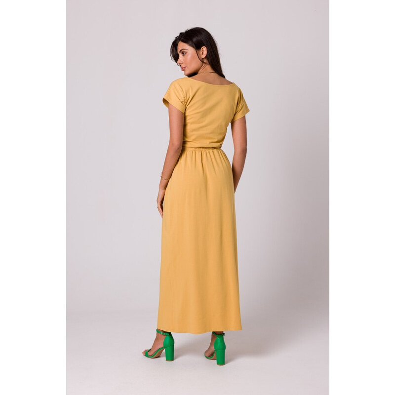 Maxi šaty s elastickým pasem model 18407303 - BeWear
