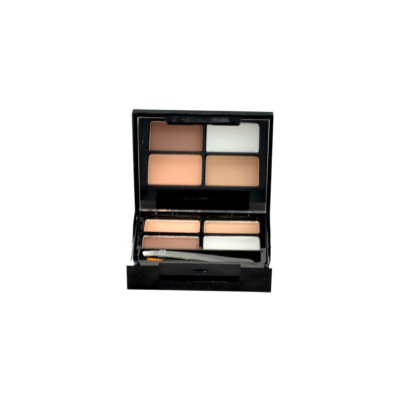 Makeup Revolution London Focus & Fix Eyebrow Shaping Kit 5,8g Oční stíny W Set pro úpravu obočí - Odstín Medium Dark