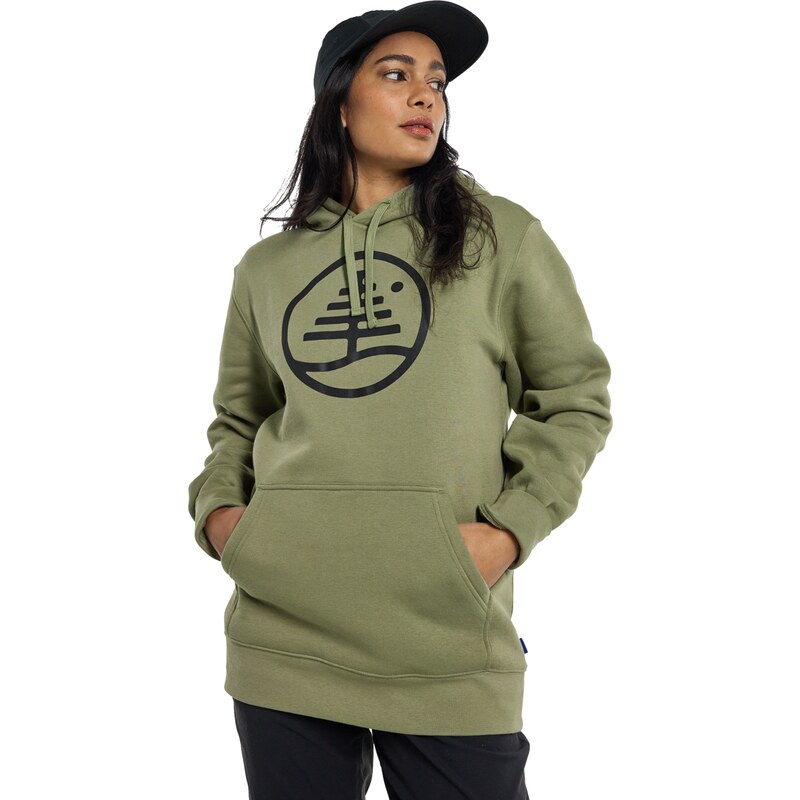 Mikina Burton Family Tree Pullover Hoodie Forest Moss