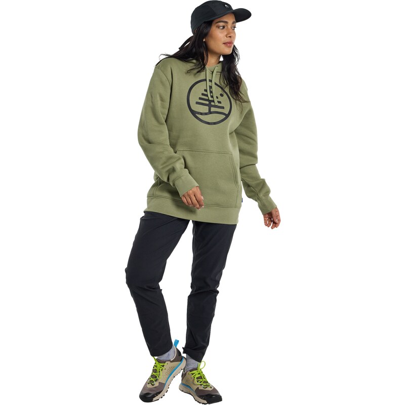 Mikina Burton Family Tree Pullover Hoodie Forest Moss