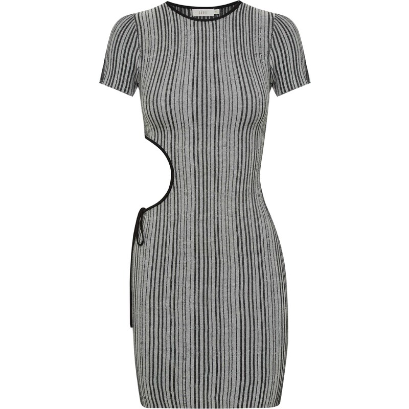 Sável Šaty MIELLE MINI DRESS šedá / černá 94677710