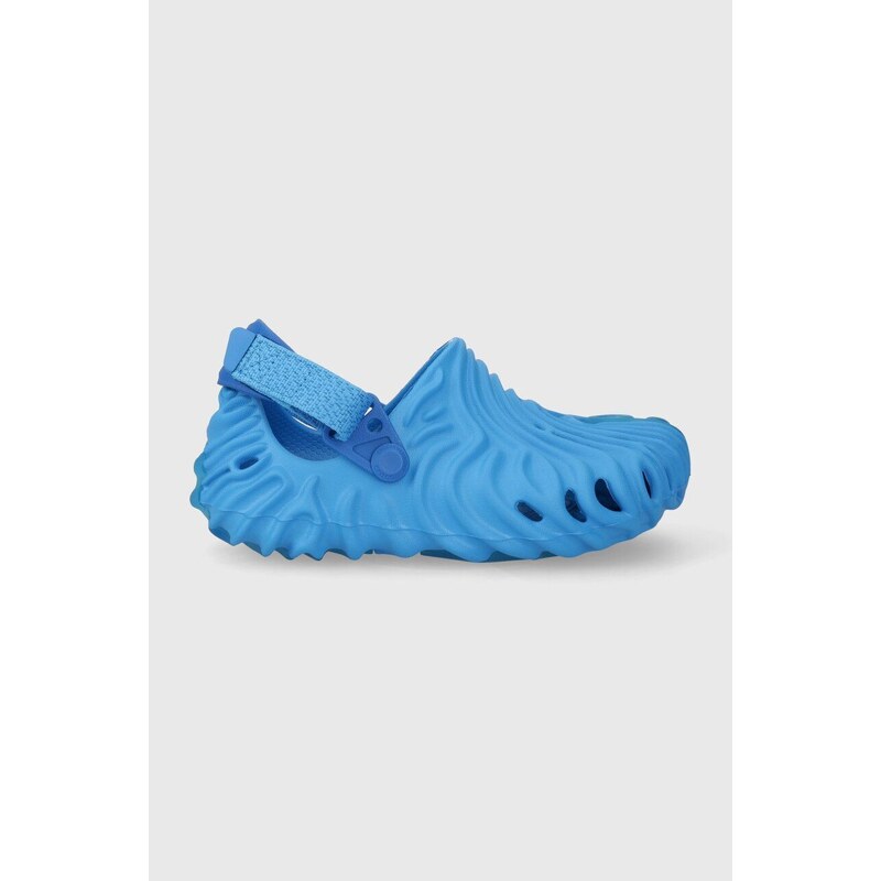 Dětské pantofle Crocs Salehe Bembury x The Pollex Clog modrá barva