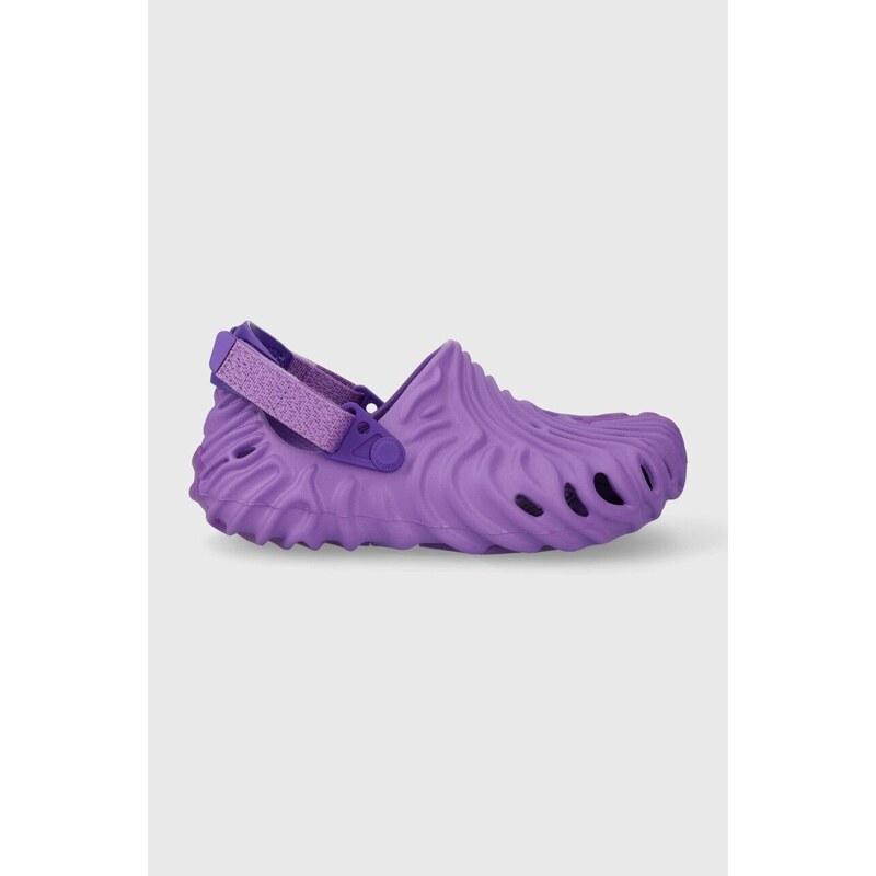 Dětské pantofle Crocs Salehe Bembury x The Pollex Clog fialová barva
