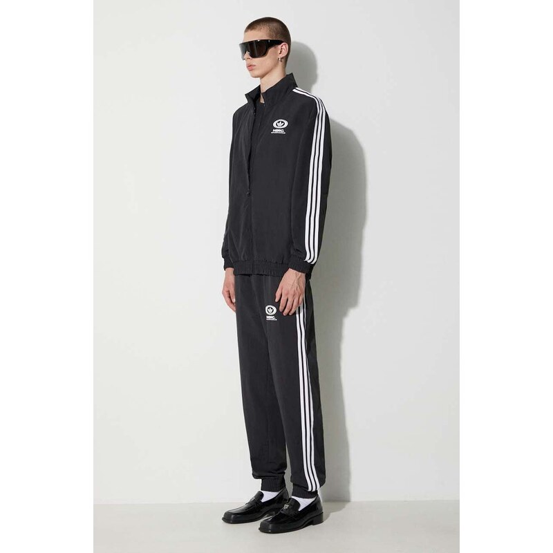 Bomber bunda adidas Originals NSRC Track Top černá barva, přechodná, IL4969