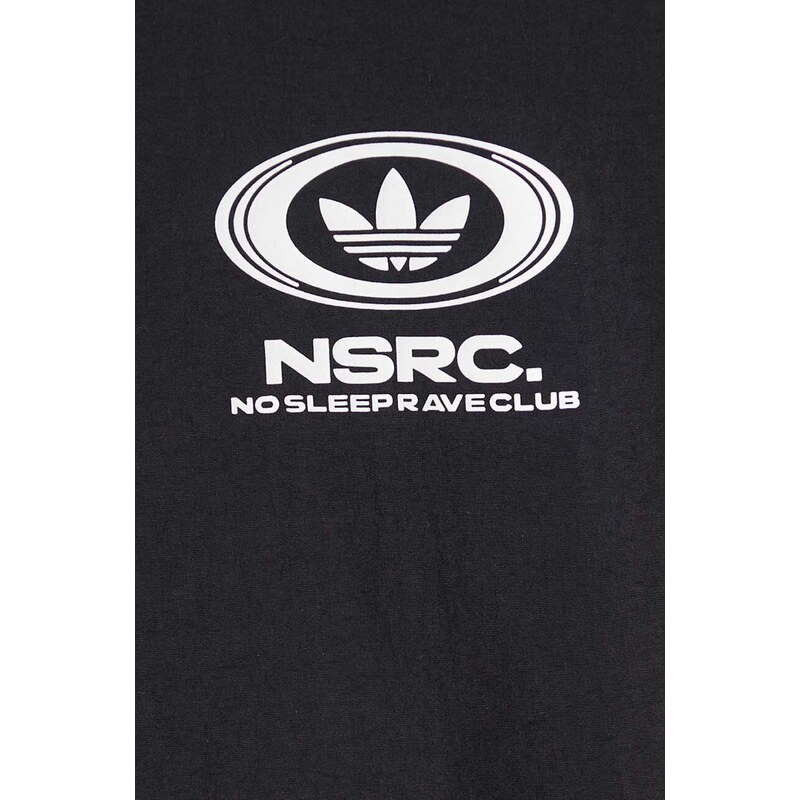 Bomber bunda adidas Originals NSRC Track Top černá barva, přechodná, IL4969