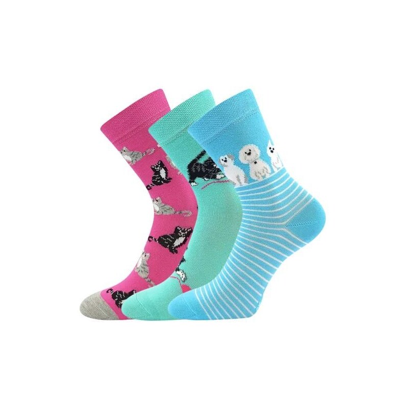 Dívčí ponožky 057-21-43 mix D