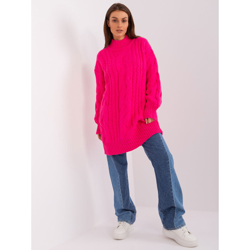 Wool Fashion Italia Sweater-AT-SW-2367-1.35P-fluo pink