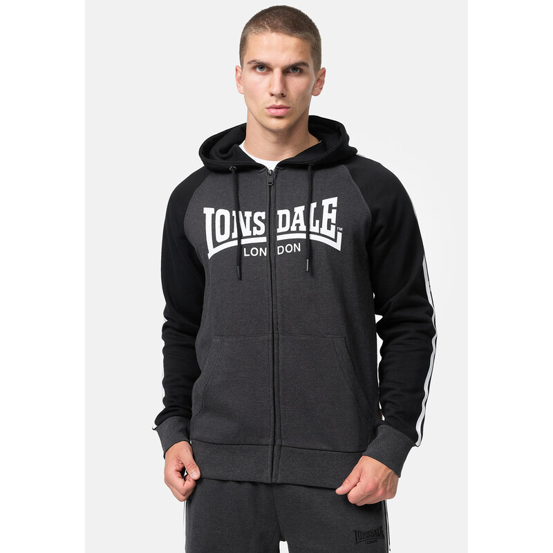 Lonsdale Mens hooded zipsweat jacket regular fit 85753537
