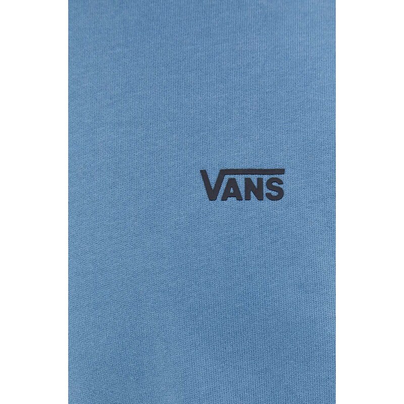 Bavlněné tričko s dlouhým rukávem Vans s aplikací