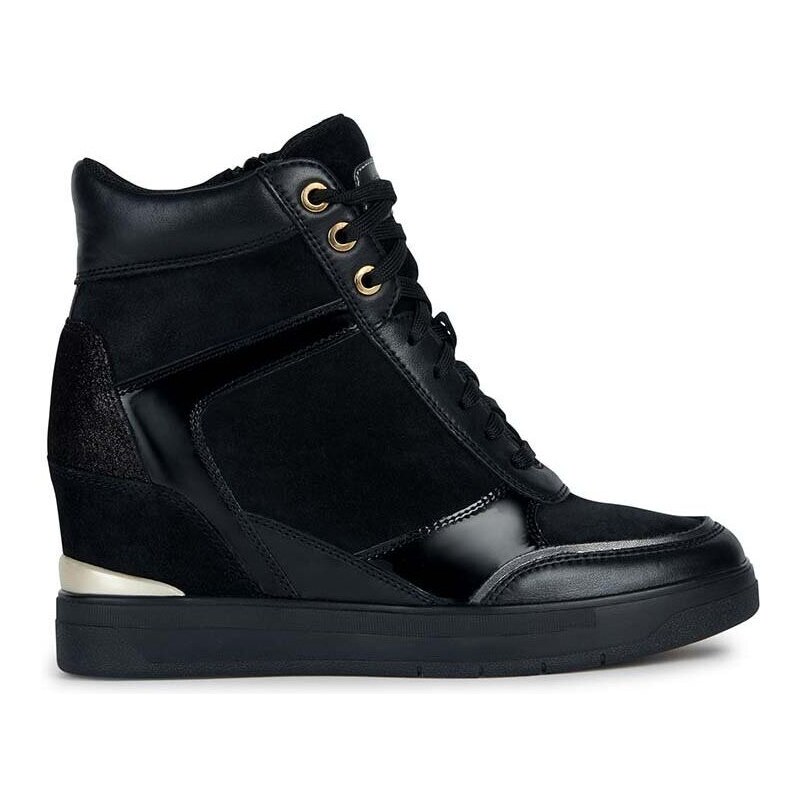 Kožené sneakers boty Geox D MAURICA B černá barva, D35PRB 02285 C9999 -  GLAMI.cz