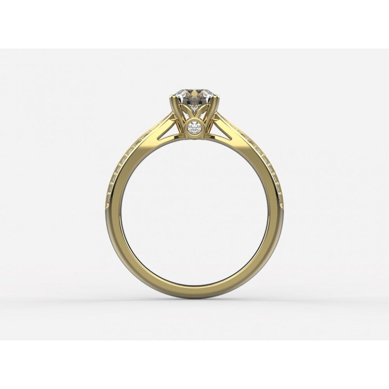 Linger Zlatý zásnubní prsten 311