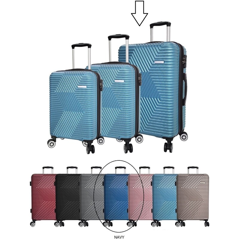 Cestovní kufr Madisson 21005 tmavě modrý - M