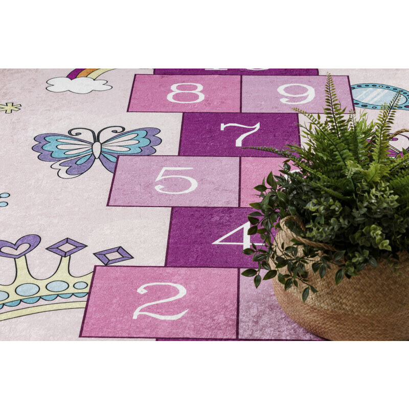 Dywany Łuszczów Dětský kusový koberec Bambino 2285 Hopscotch pink - 80x150 cm