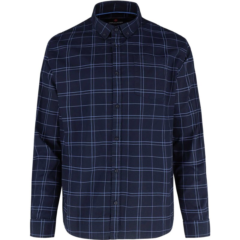 Volcano Man's Shirt K-ALTO M09024-W24 Navy Blue