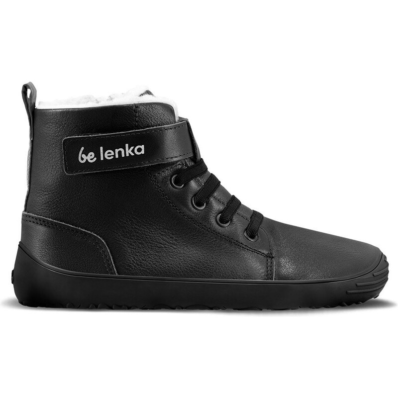 Dětské zimní barefoot boty Be Lenka Winter Kids - All Black