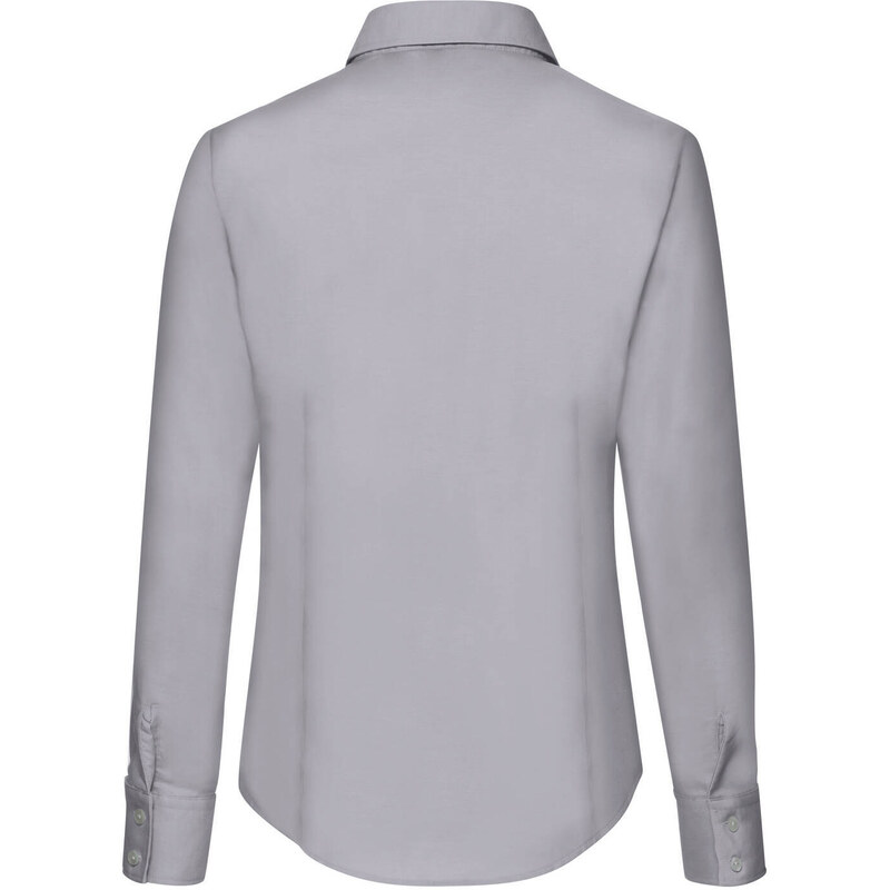 Grey lady-fit shirt Oxford Fruit Of The Loom